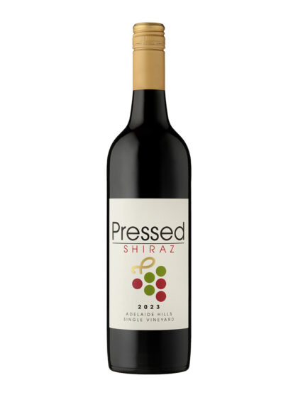bottle shot of Pressed Wines 2023 Shiraz
